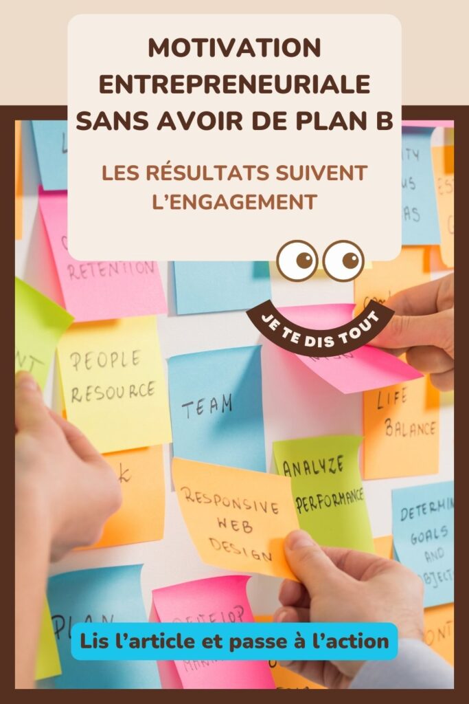 Vision board d’une entrepreneuse avec ses objectifs affichés