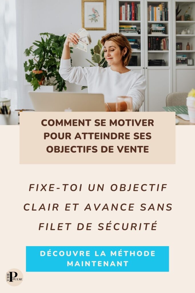 Une entrepreneuse planifie son objectif de vente