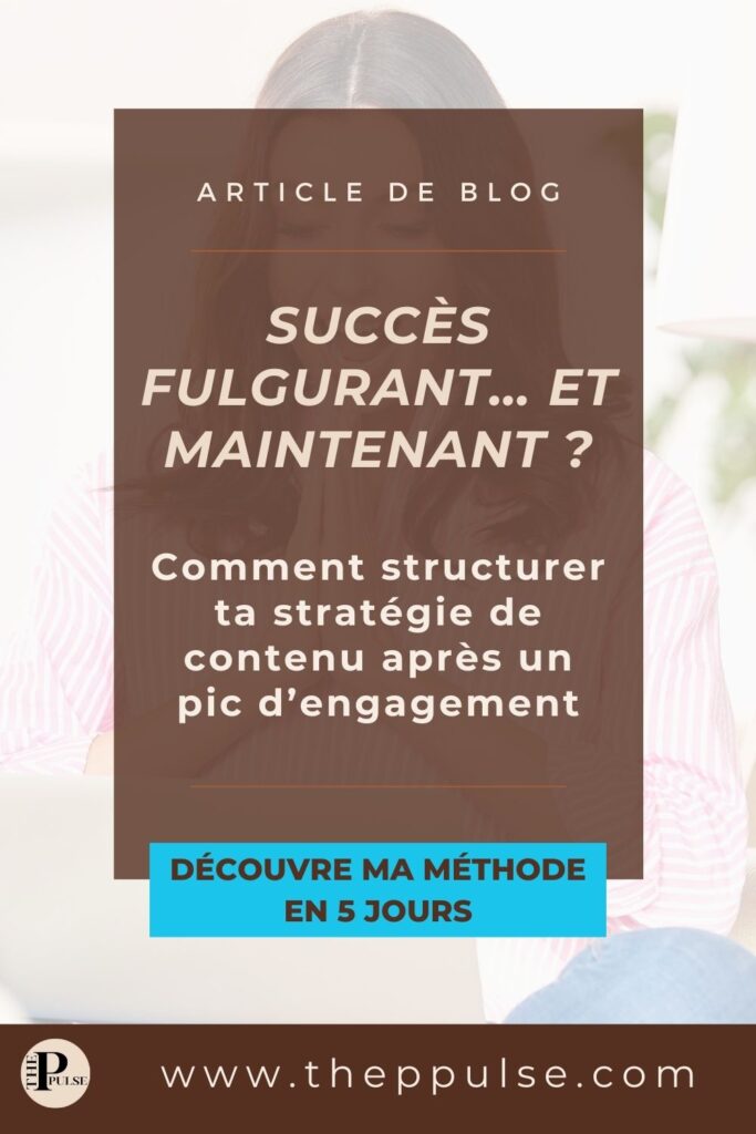 Planning de contenu organisé sur 5 jours pour entrepreneuses digitales